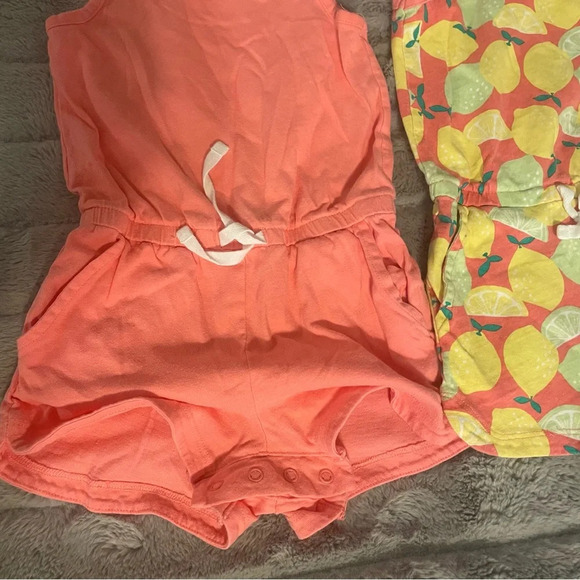 3T Amazon Essentials Pink & Citrus Tank & Shorts Romper Bundle - Picture 4 of 9